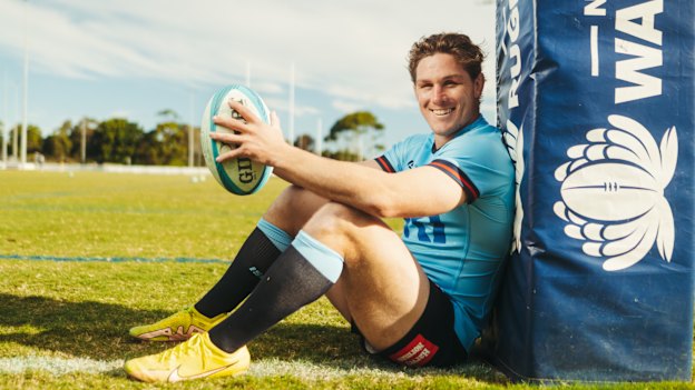 Waratahs flanker Michael Hooper ahead his last Super Rugby game in Sydney.