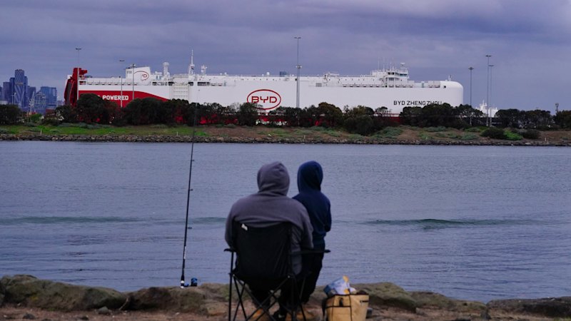 An enormous ship docked in Melbourne today. Its cargo could permanently change Australian motoring