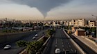 Smoke rises from an Israeli attack on an area in Tehran.