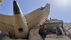 The tail of the Air India plane became wedged in the dining hall of a medical students’ hostel.