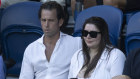 Robert Bates (left) with Francesca Packer at the Australian Open earlier this year.