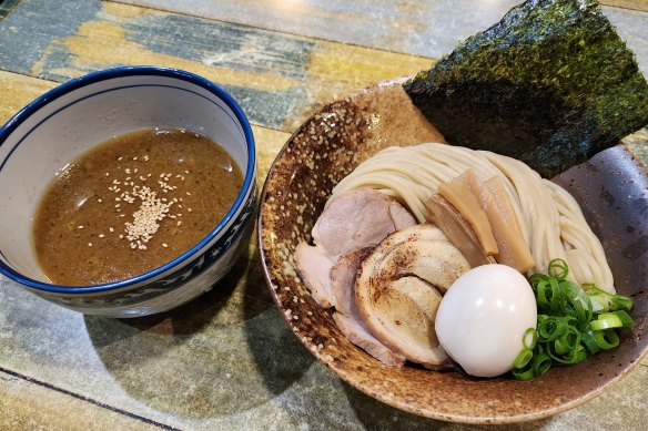 Truffle porcini tsukemen at Kosuke Ramen.