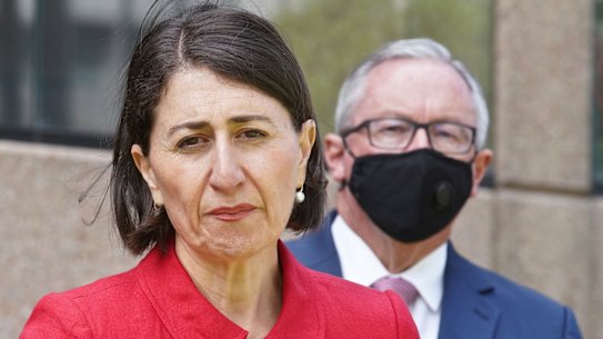 NSW Premier Gladys Berejiklian announces the changes to Sydney's lockdown rules for the Christmas period on Wednesday. 