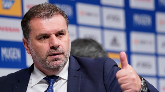 Thumbs up: Ange Postecoglou is making strides in Japan.