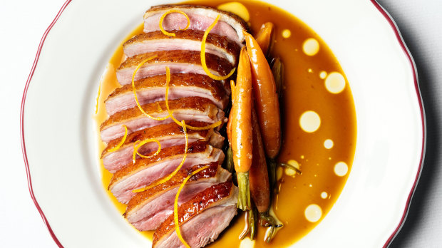 Try classic duck a l’orange at this new-look, two-hatted CBD restaurant