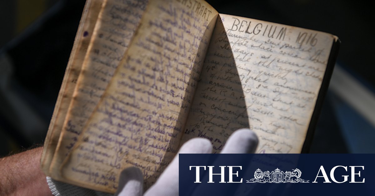 World War I diary of soldier from Brunswick, Melbourne, found among donated books at Brotherhood of St Laurence - Vimarsana News