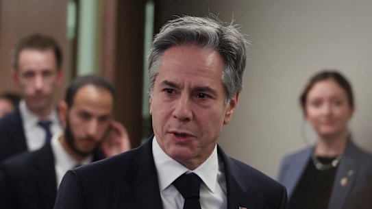 US Secretary of State Antony Blinken in Israel.