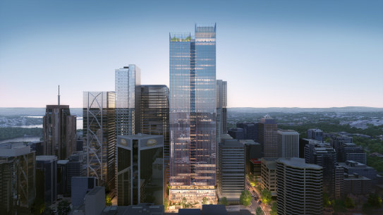 Renders of Stockland’s proposed development at 110-122 Walker Street, North Sydney.