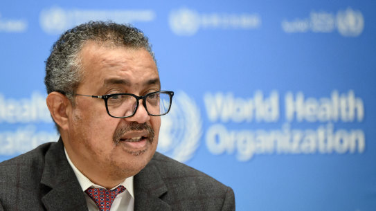 WHO Director-General Tedros Adhanom Ghebreyesus.