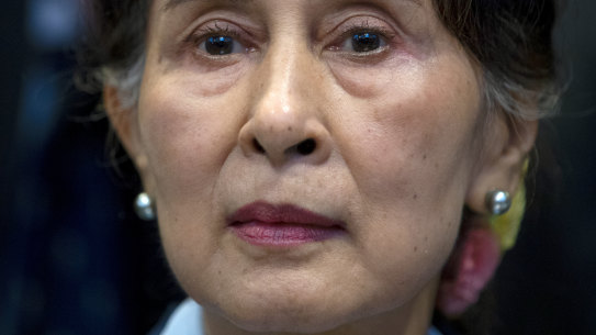 Myanmar’s ousted leader Aung San Suu Kyi, pictured in December 2019.