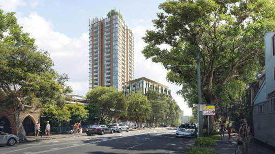 An artist impression of the Waterloo South development, which is now on public exhibition by the state government.