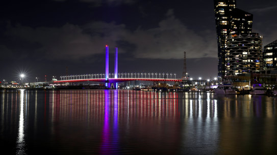 A trip across Melbourne’s Bolte Bridge increased 15¢ over the year to $3.64.