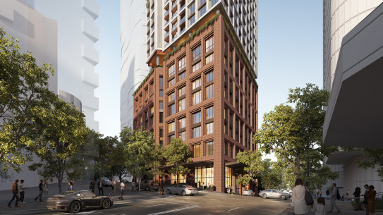 The Telstra exchange building will be integrated into the new development.