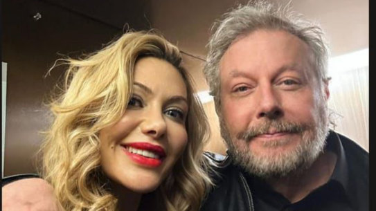 Richard White with his wife, Zena Nasser. The pair married in the US in 2024.