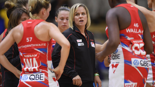 Swifts coach Briony Akle is ready for the new season. 