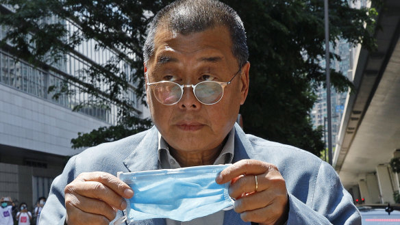 Jimmy Lai pictured in 2020.