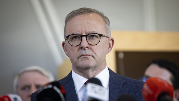 Prime Minister Anthony Albanese in Perth on Monday.