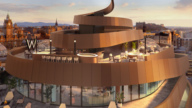 Glam new Scottish hotel’s divisive look has earned it a rude nickname