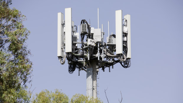 An Optus 5G site in Australia.