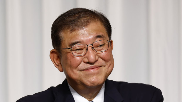 Shigeru Ishiba, the newly elected leader of Japan’s ruling party, will take over on Tuesday.