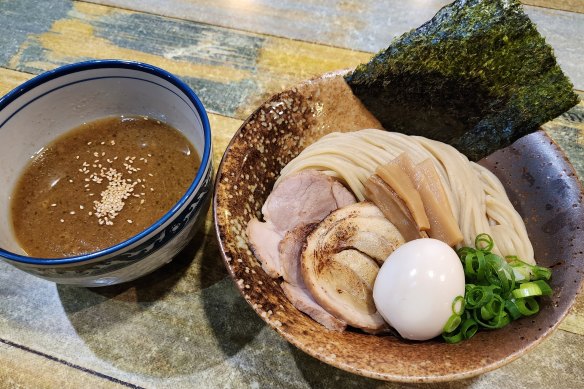 Truffle porcini tsukemen at Kosuke Ramen. 
