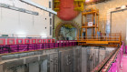 The fuel pool deck in the reactor building during a media tour of the Flamanville 3 reactor at the Evolutionary Power Reactor (EPR) nuclear power plant, operated by Electricite de France SA (EDF), in Flamanville, France. 