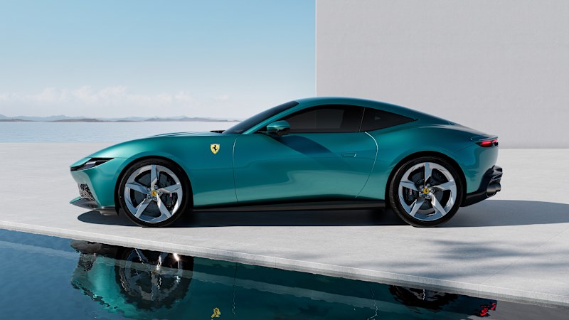 Despite the rain, this new Ferrari coupe feels like riding on sunshine