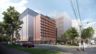 Artist impression of a data centre in Artarmon, Sydney that Goodman will start building next year.