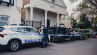 Police investigate anti-semetic graffiti overnight at the Newtown Synagogue, in Newtown, Saturday 11th of January 2025. Photo: Dion Georgopoulos / The Sydney Morning Herald