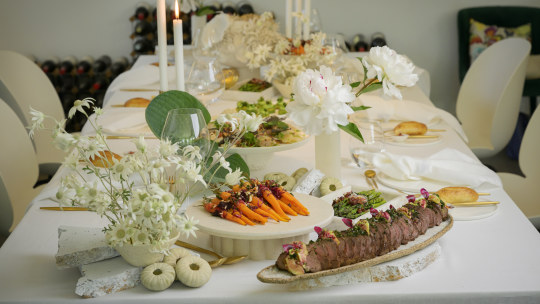 Enjoy your own dinner party while Indulgence Food Design takes care of the catering.