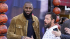 LeBron James and actor Adam Sandler at the premiere of the Netflix film “Hustle” in Los Angeles earlier this week.