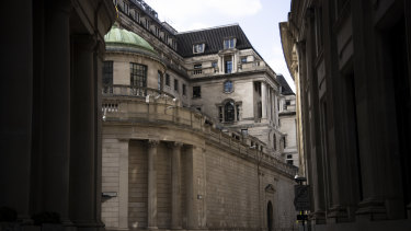 The Bank of England in London.