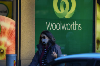 Woolworths supermarket in Moonee Ponds, Melbourne.