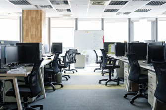 Just  4 per cent of Sydneyâs office and 7 per cent of Melbourneâs were occupied in August.