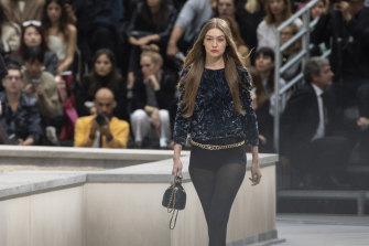 Chanel Runway Gatecrasher Cornered By Gigi Hadid At Paris