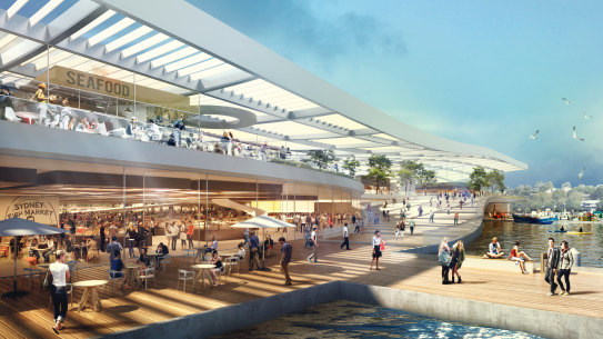 Artist impressions of the new Sydney Fish Market.
