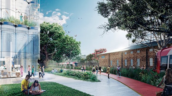 A proposed design for the University of Sydney's new Westmead campus.
