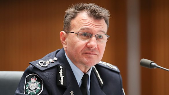 AFP boss Reece Kershaw says the issue of security was discussed with Victoria Police at a meeting of commissioners. 