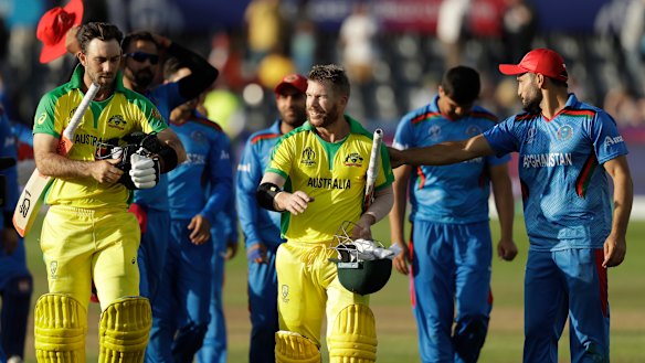 Australia last played the Afghanistan men’s team at the 2019 World Cup