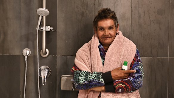 Lani McLachlan said the new showers at Wayside were a great improvement. 