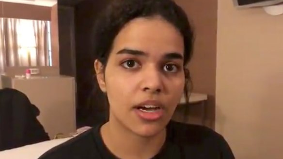 Rahaf Mohammed al-Qunun says she is fleeing abuse by her family and wants asylum in Australia. 