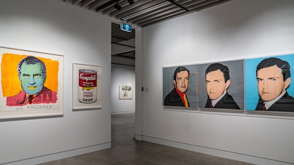 Some of the featured Warhol artworks are the three of the four portraits of Henry Gillespie, one of only two Australians ever to feature in a portrait by the artist. 