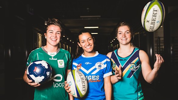 The University of Canberra side has drawn on players from different sporting backgrounds.