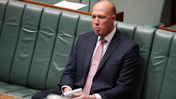 Home Affairs Minister Peter Dutton in Parliament on Monday. 
