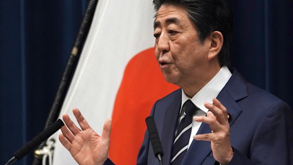 Japanese Prime Minister Shinzo Abe says the Tokyo Games have been postponed.