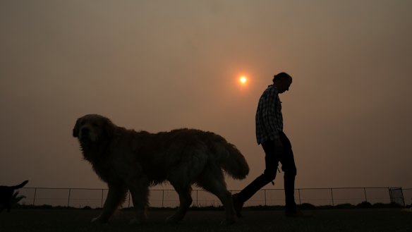 Health authorities have warned people to limit their time outdoors, particularly if they have respiratory issues.