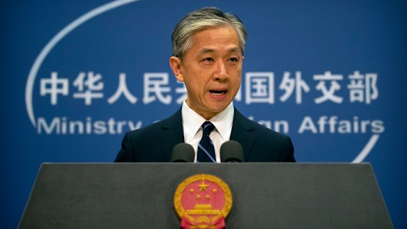 China's Foreign Ministry spokesman Wang Wenbin.