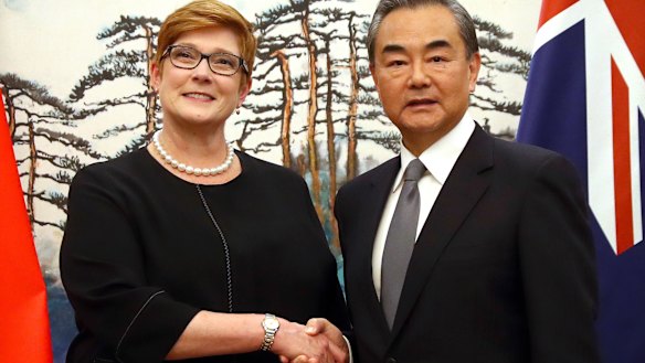 Marise Payne and Wang Yi asserted the warmth of the relationship.