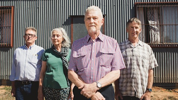 Yass landowners (from left) Mark O'Shea, Averil Ginn, Bill Ginn, and Arnold Dekker, say there needs to be a clearer plan for development along the NSW border.