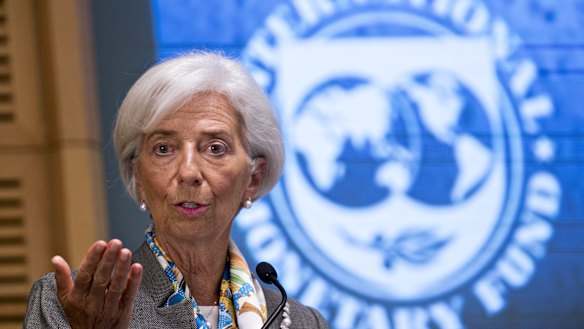 "Some of these risks have started to materialise":  IMF chief Christine Lagarde.